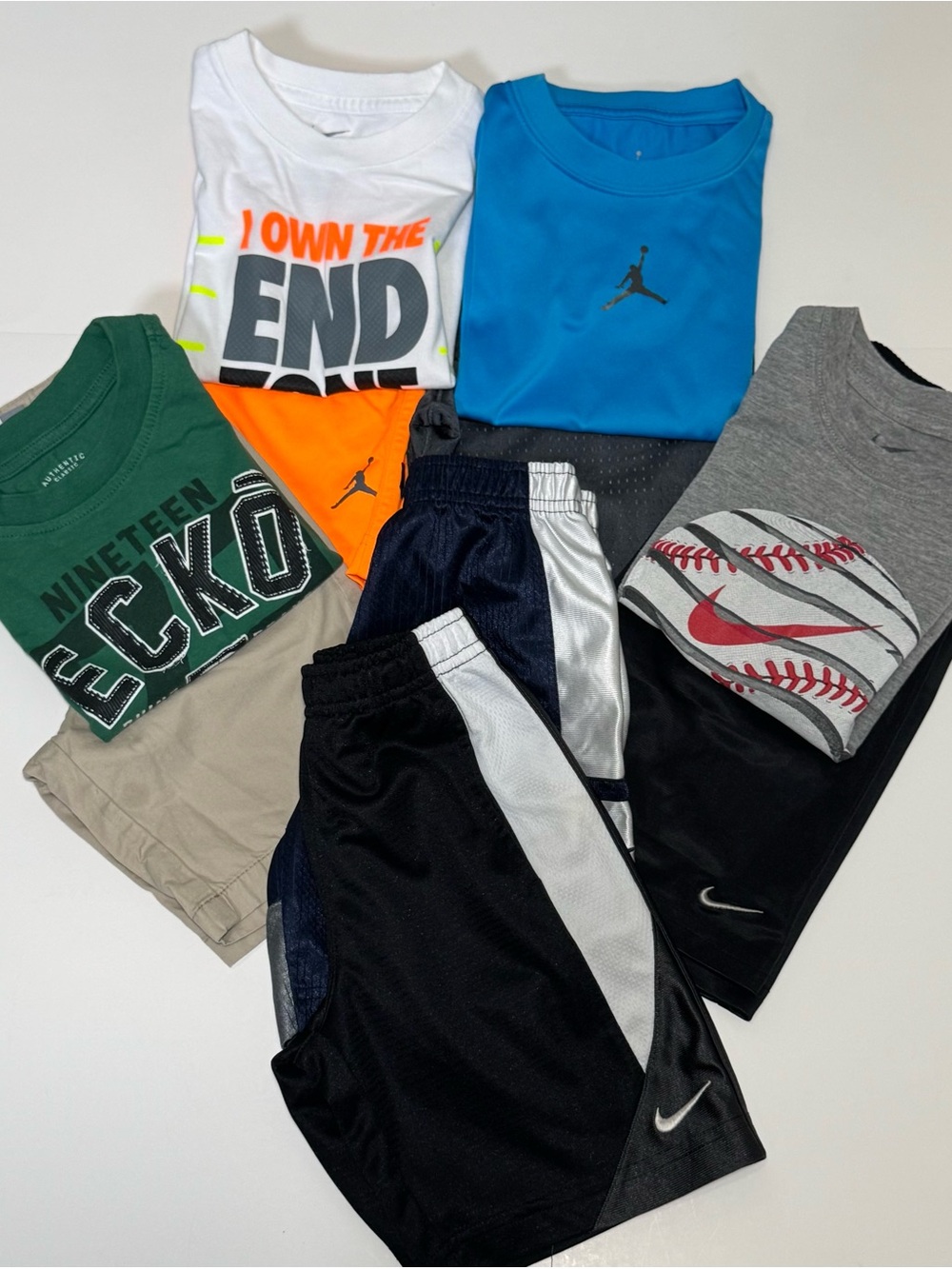 Bundle of Boys Athletic Shirts & Shorts - Multicolor Size 4